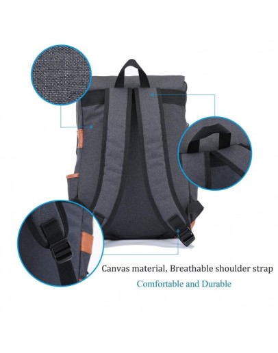 Vintage Backpack Capacity Durable School