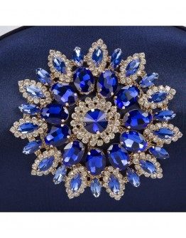 Vintage Floral Crystal Oval Large Evening Bags