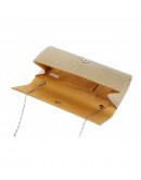 Patterned Pearl Flap-Over Dazzling Clutch Evening Bag