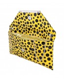 Polka Dot Patent Envelope Clutch