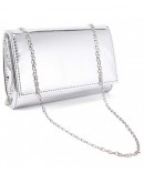Gloss Patent Leather Prom Clutch Shoulder Bag