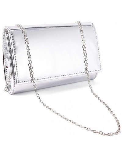 Gloss Patent Leather Prom Clutch Shoulder Bag